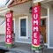 Welcome Summer Door Banner Watermelon Porch Banners Sign Sweet Pink Summer Sunshine Front Door Hanging Decor Banner for Seasonal Home Hawaii Tropical Party Outdoor Decorations